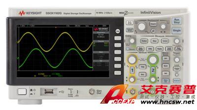 keysight是德 DSOX1102G 示波器：70/100 MHz，2 個模擬通道